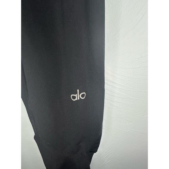 Alo Yoga Rebel Drop Crotch Leggings Men's Small Black Joggers Drawstring Stretch - Picture 4 of 8